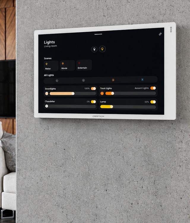 Crestron Wall Mount Touch Screen